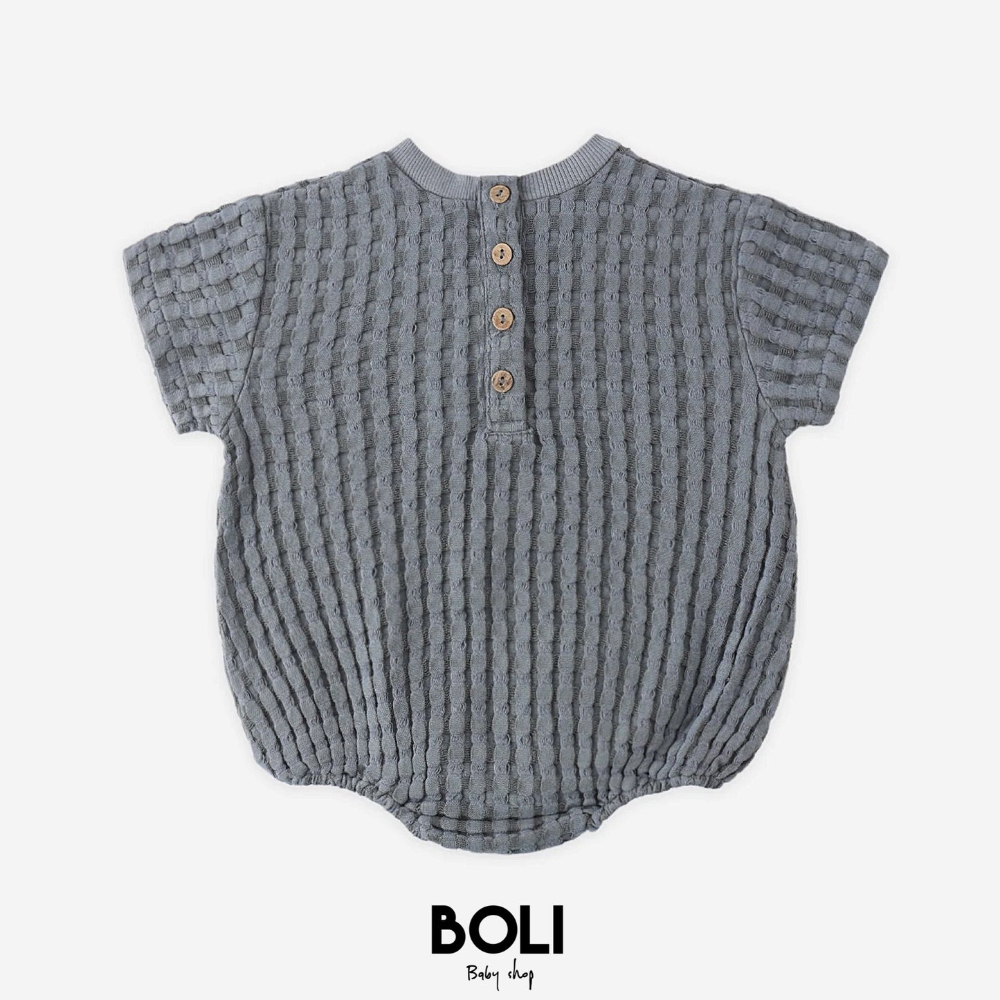 Relaxed Bubble Romper Ocean