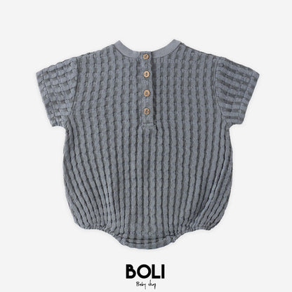 Relaxed Bubble Romper Ocean