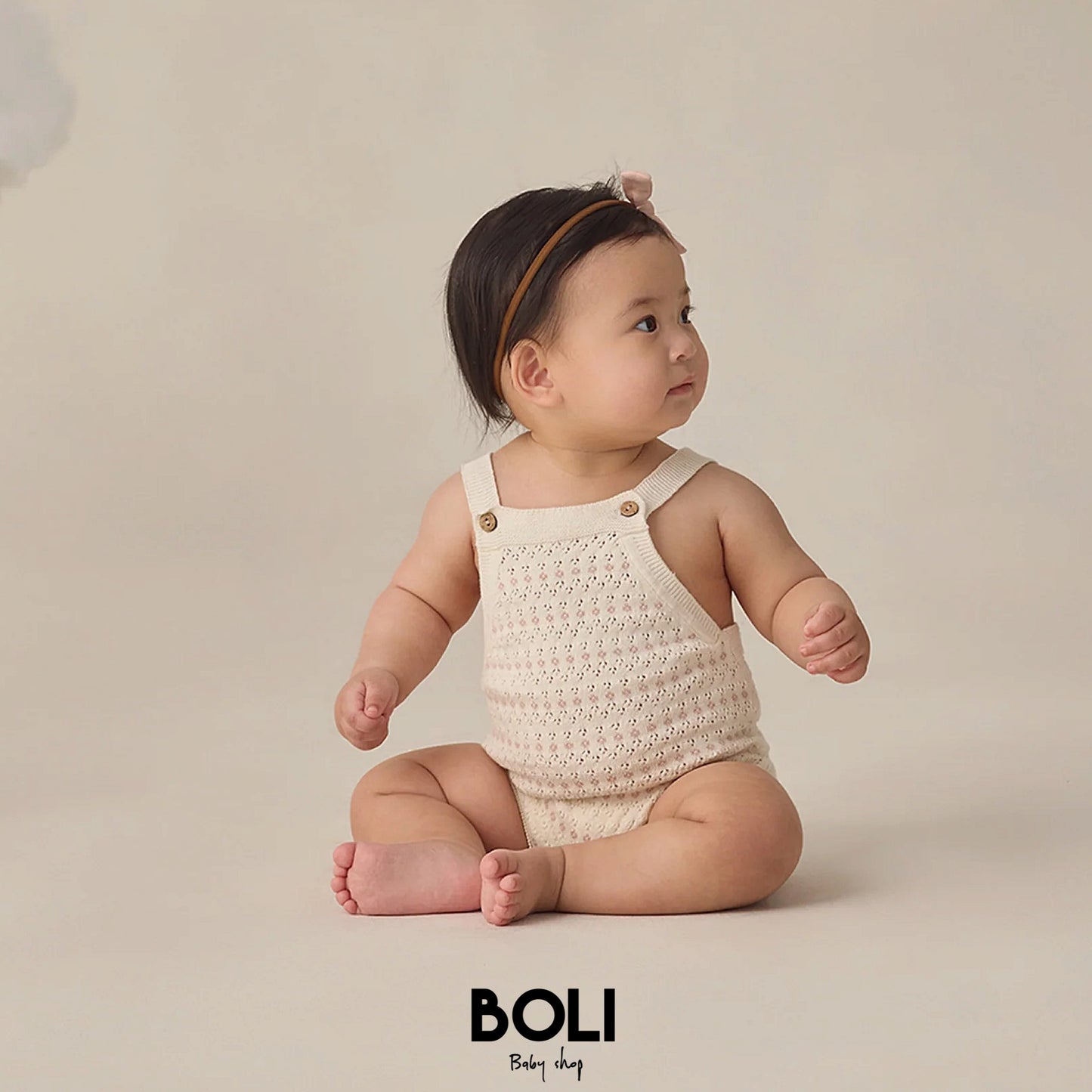 Tatum Romper Ivory