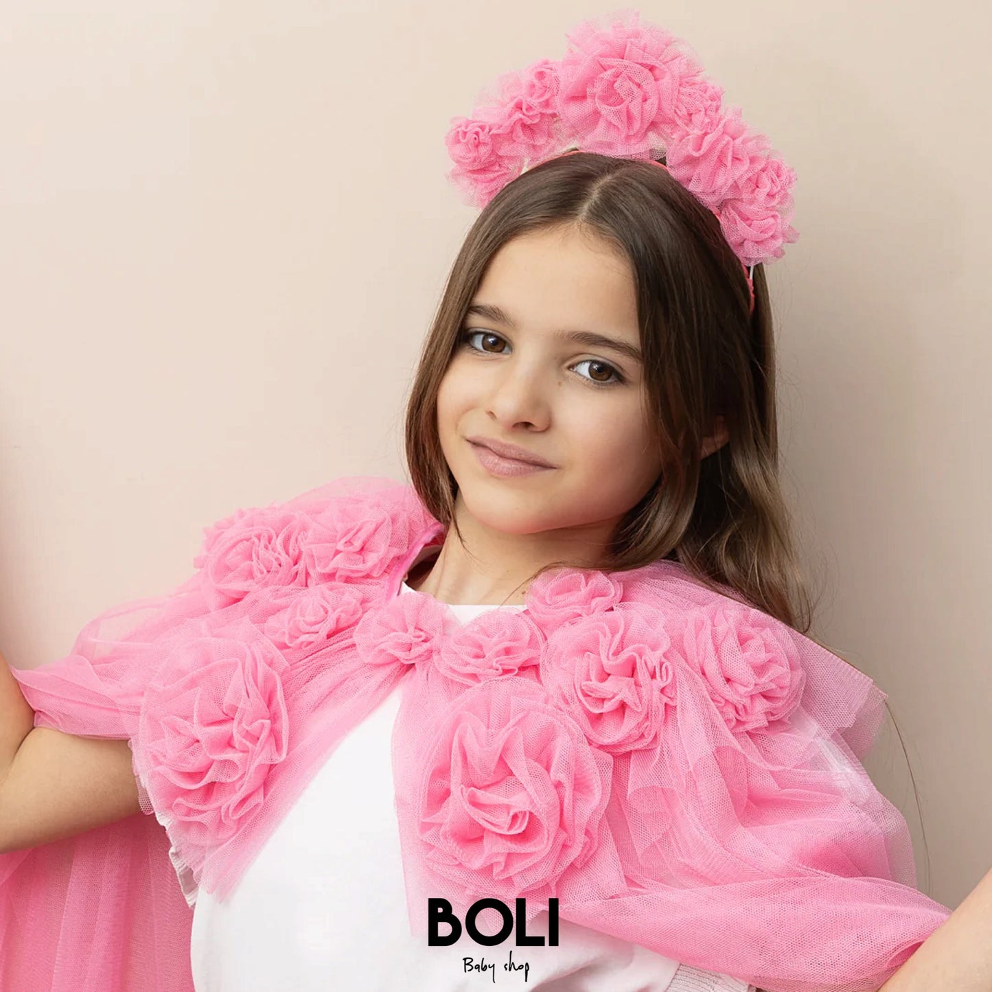 Pink Ruffle Cape