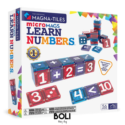 Magna-Tiles microMAGS Learn Numbers