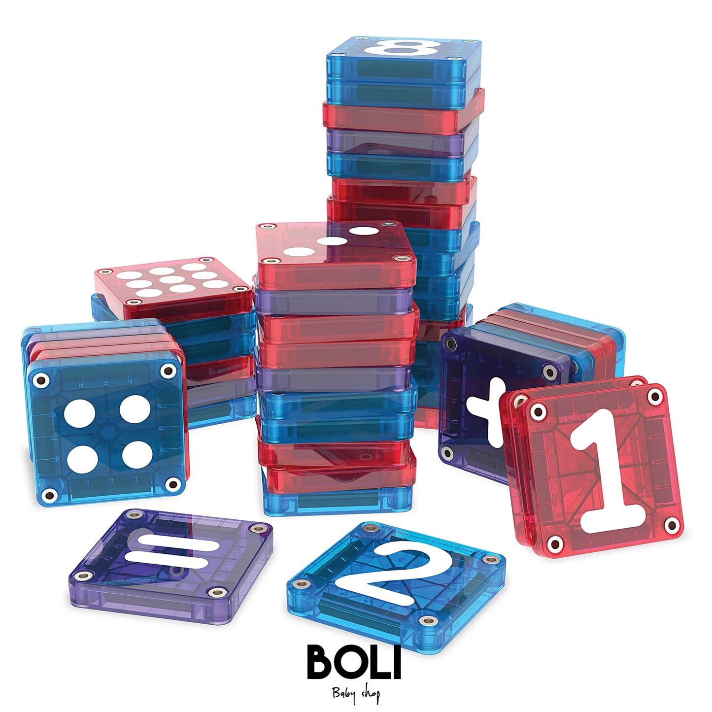 Magna-Tiles microMAGS Learn Numbers