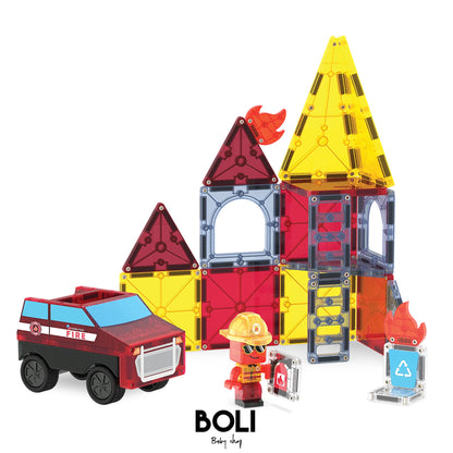 Magna-tiles Fire Rescue