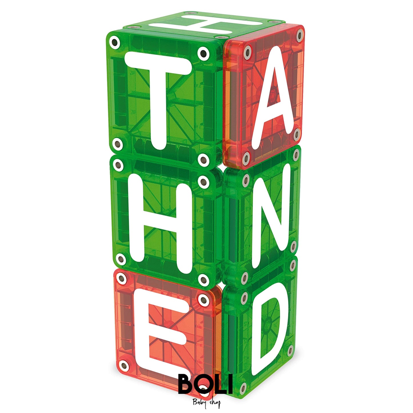 Magna-Tiles microMAGS Learn Letters