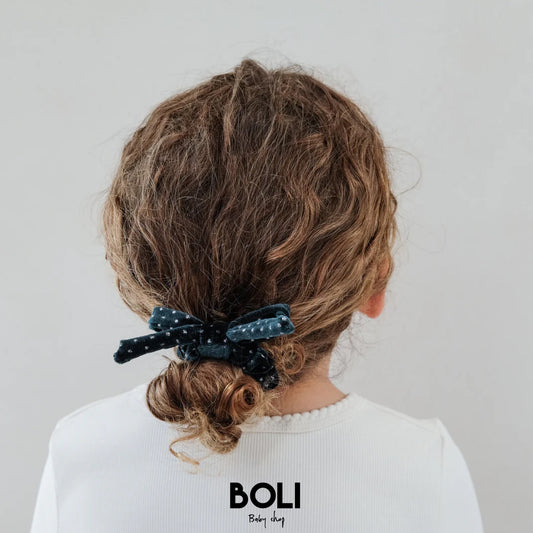 Christmas Velvet Bow Scrunchies