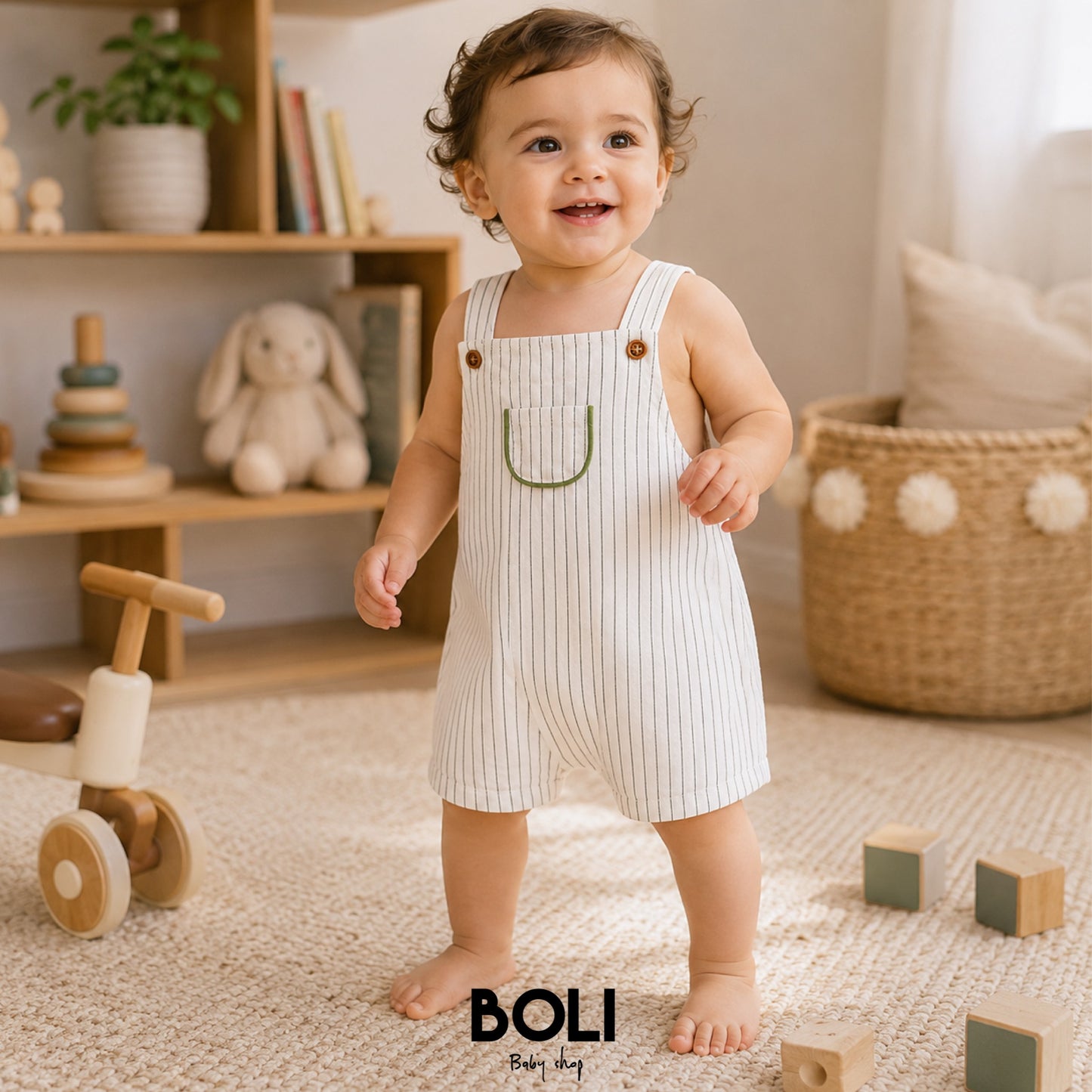 Baby Stripped Overall