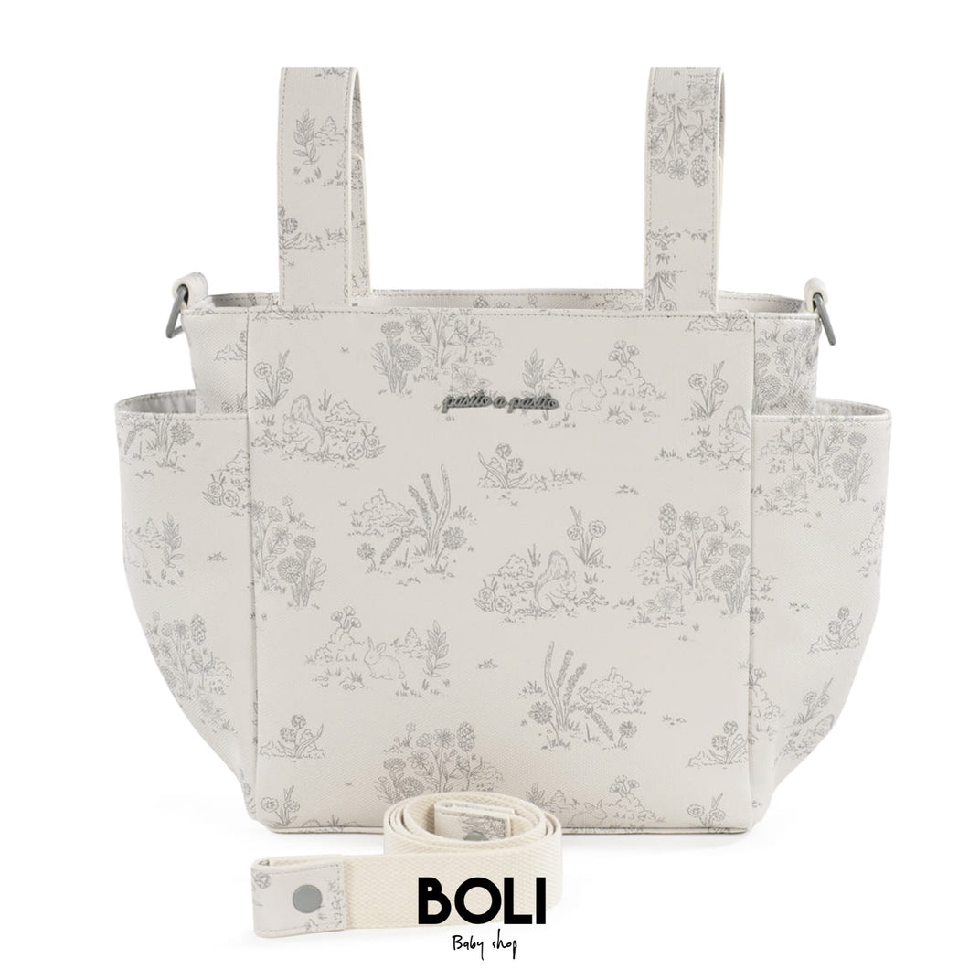 Crossbody Toile de Jouy Cream