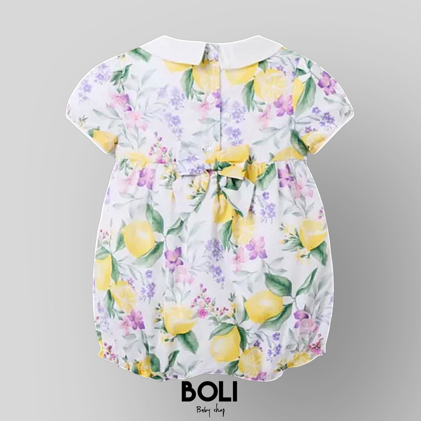 Floral Lemon Romper