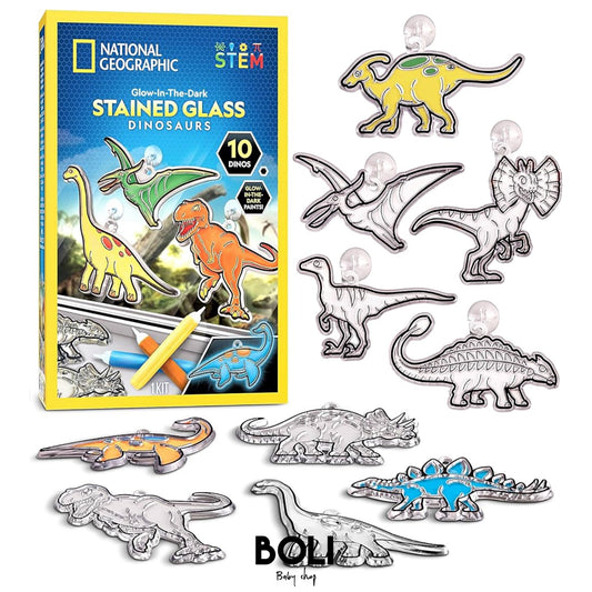 Stained Glass Dinosaurs