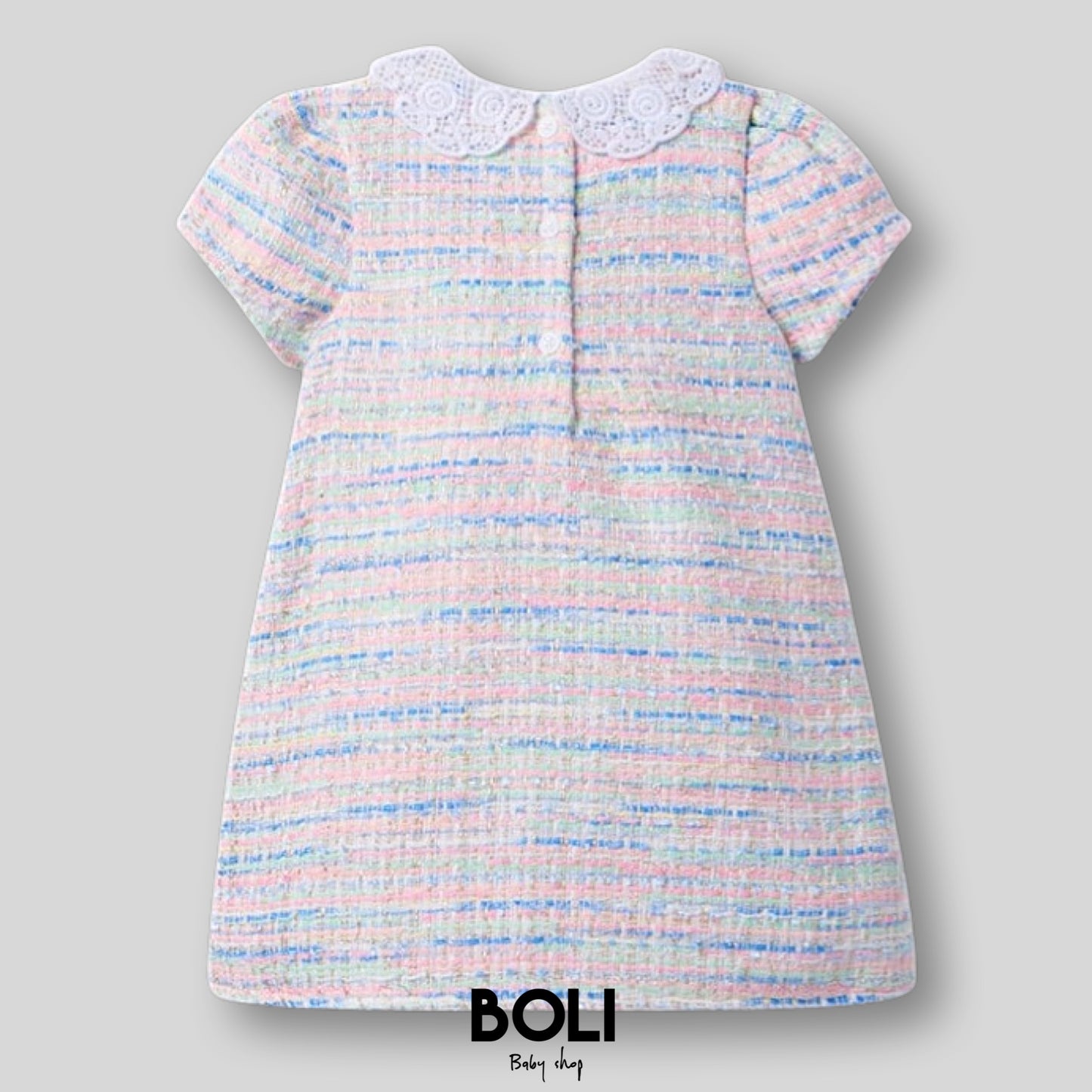 Petal Tweed Dress