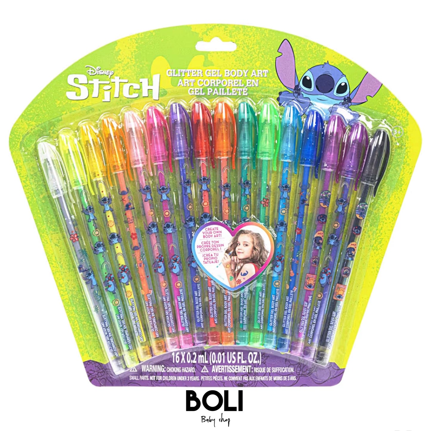Stitch Glitter Gel Body Art