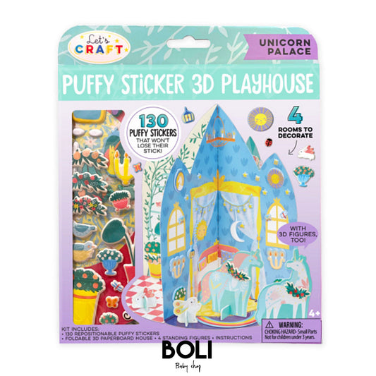 Puffy Sticker 3D Unicorn