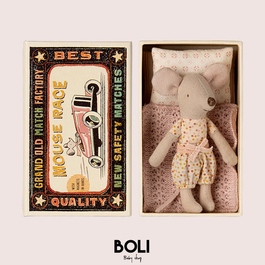 Little Sister Mouse in Matchbox