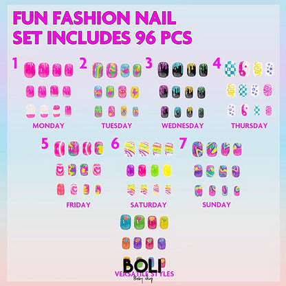 Fun & Fashion Press Nails