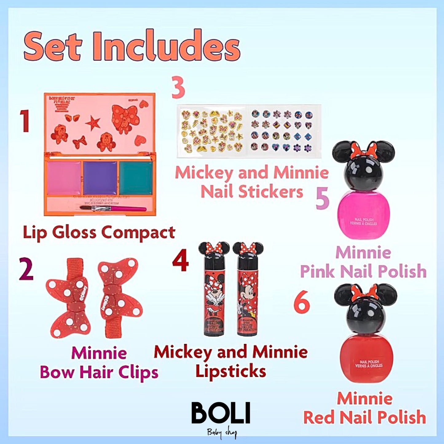 Minnie Mouse Mochila de Maquillaje Infantil