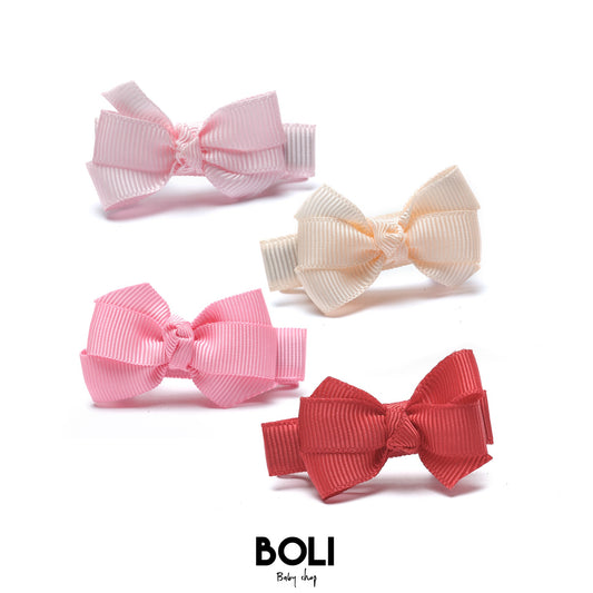 Little Bows Pink Hair Clips
