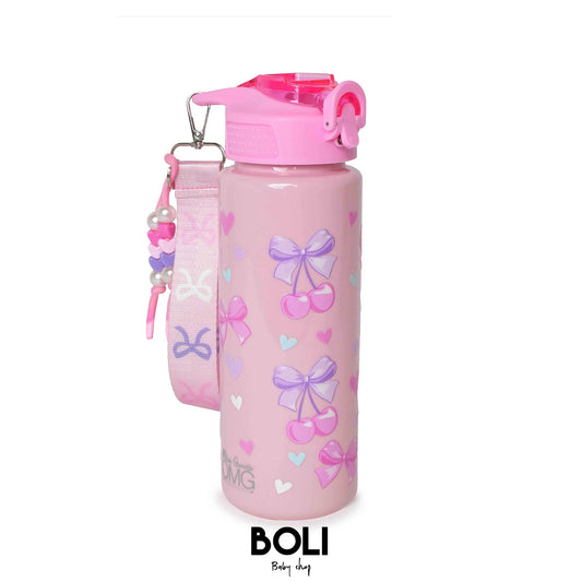 Pink Cherry Bow Water Bottle