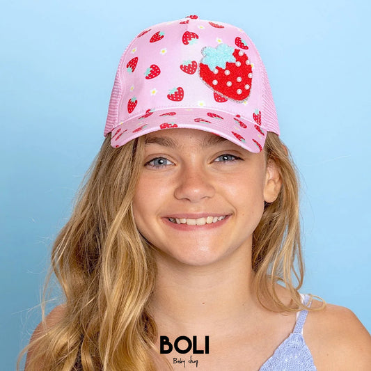 Strawberry Trucker Hat