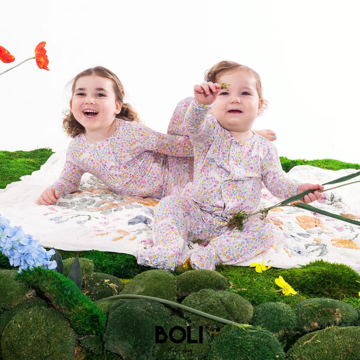 Bunny Blossom Convertible Footie