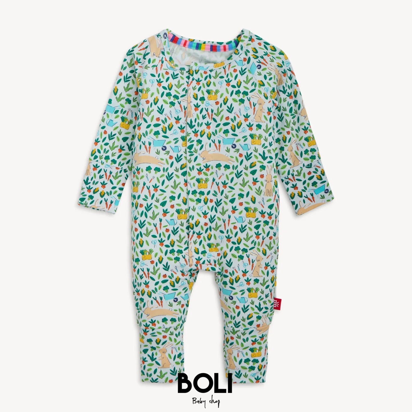 Bunny Garden Convertible Footie
