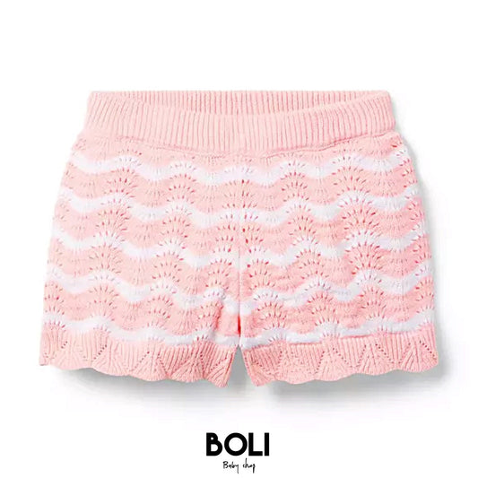 Striped Sweater Short