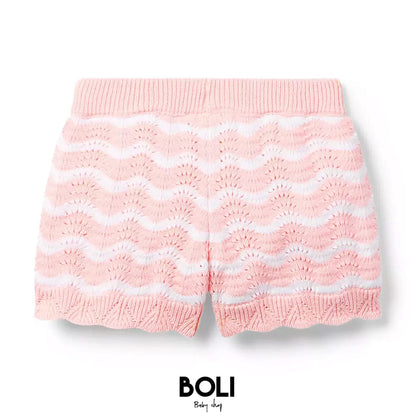 Striped Sweater Short