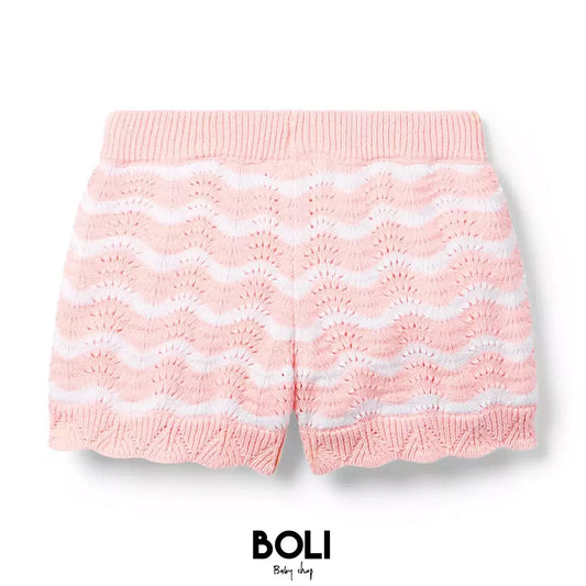 Striped Sweater Short