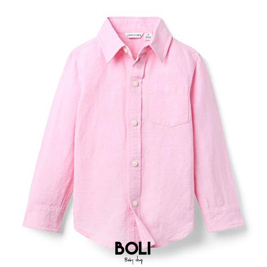 Pink Linen Shirt