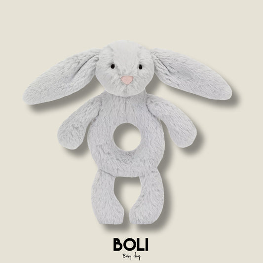 Bashful Silver Ring Bunny