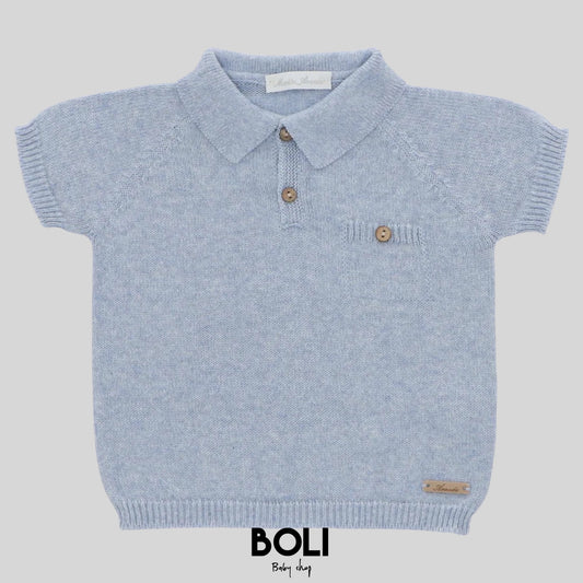 Blue Jersey Polo