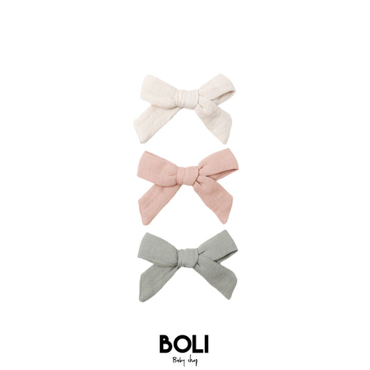 Natural, Fern, Rose Bow Set