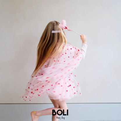 Heart print cape