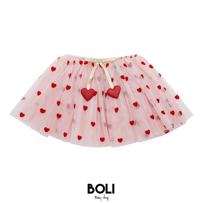 Heart print tutu