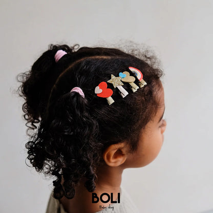Rainbow mini clips