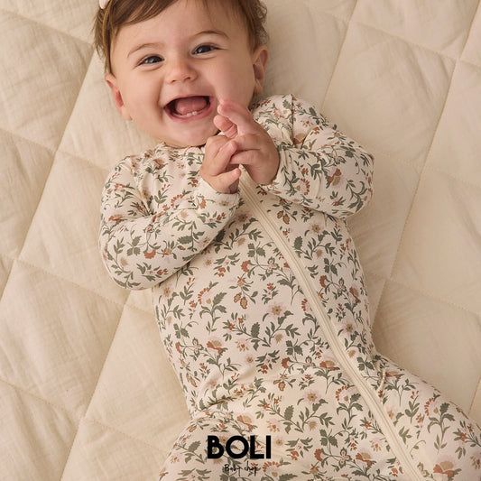 Bamboo Footie Floral