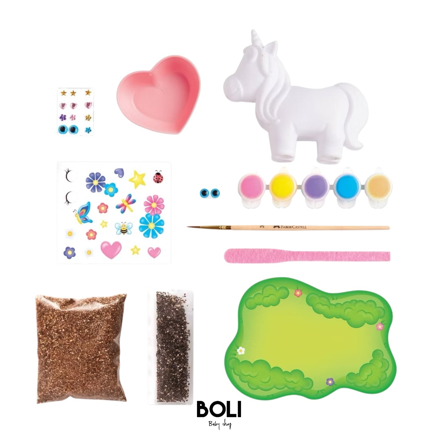 Self Watering Plant Pet Unicorn Garden Art Kit