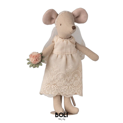 Wedding mice couple in box, Mum and Dad