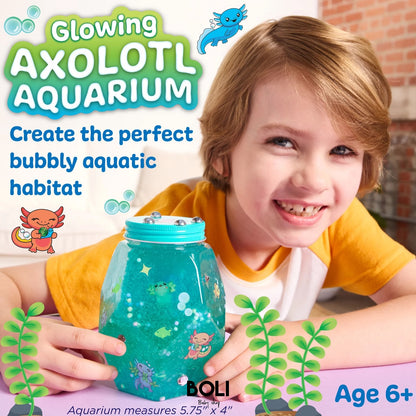 Glowing Axolotl Aquarium