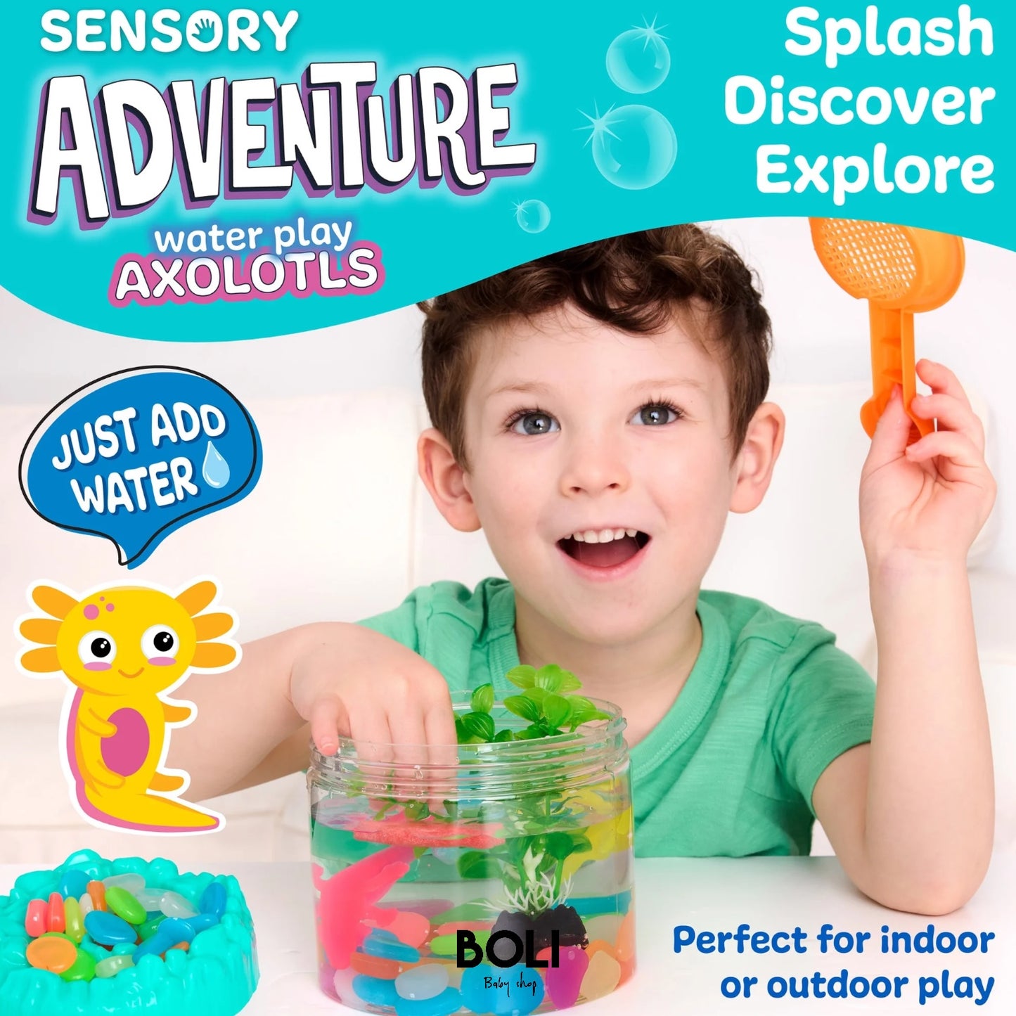 Sensory Adventure Water Play Axolotls