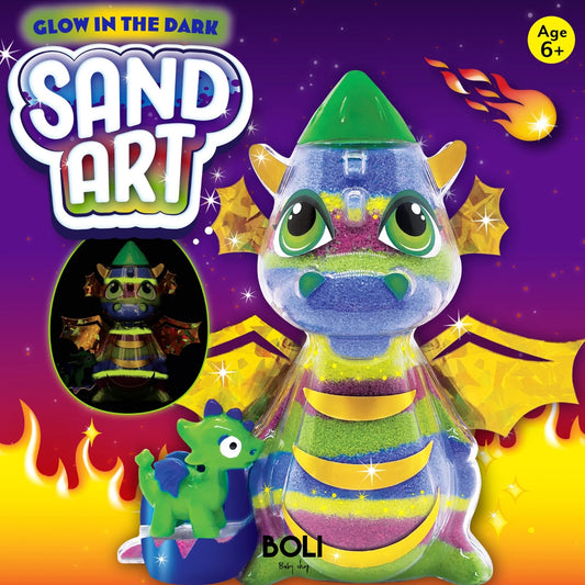 Glow in the Dark Sand Art Dragon