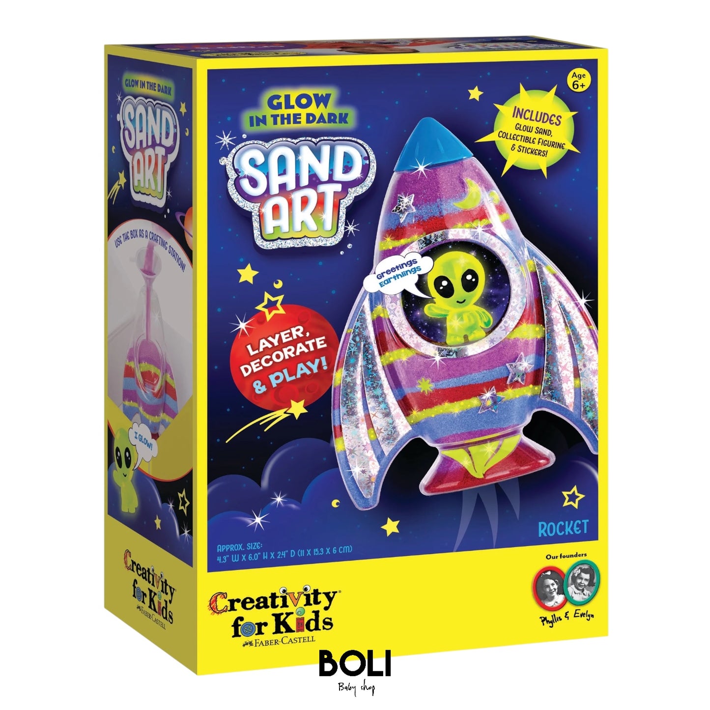 Glow in the Dark Sand Art Rocket