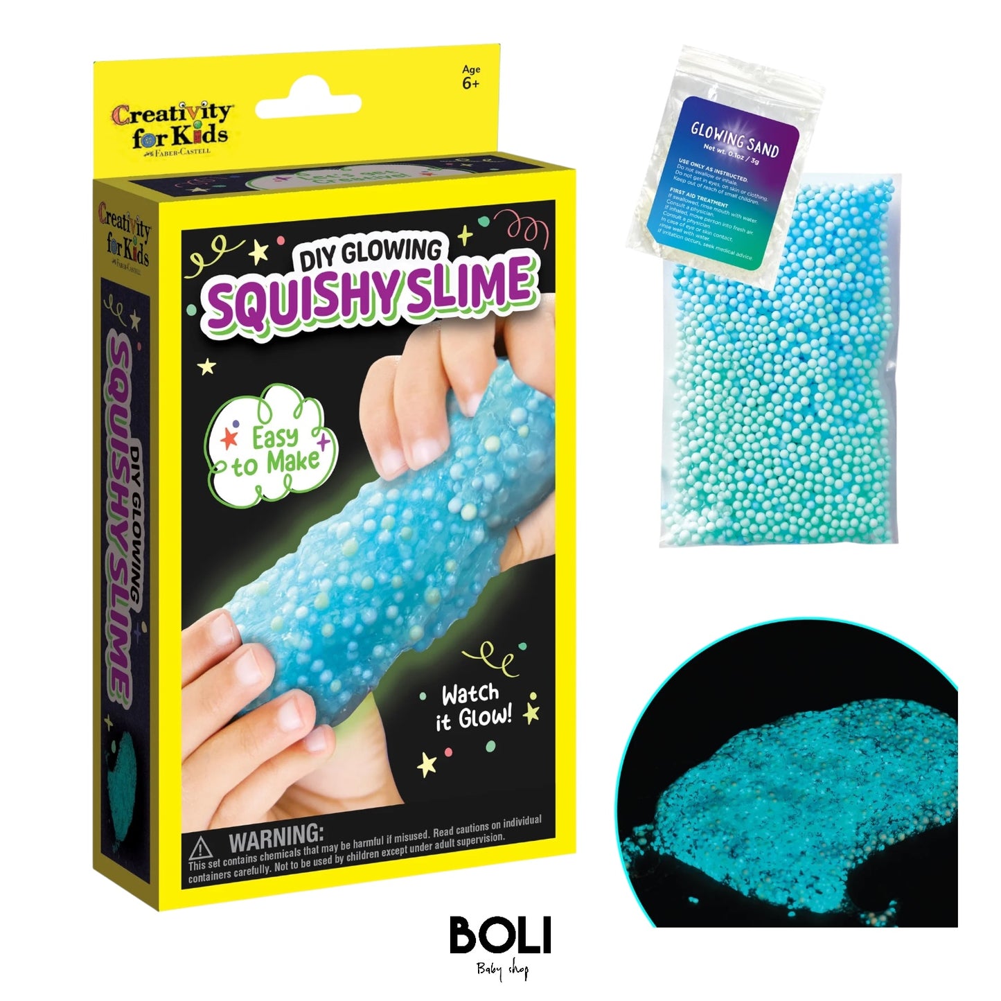 DIY Glowing Squishy Slime