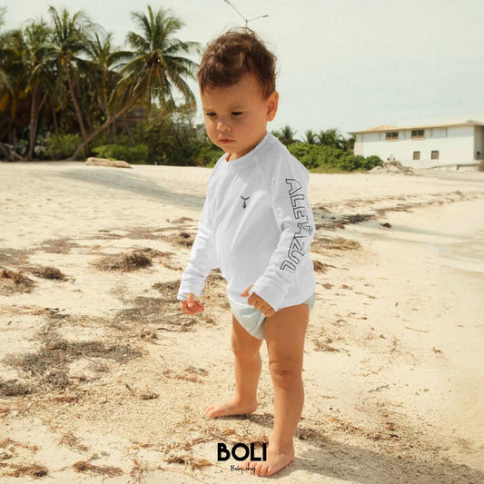 Aleta Azul Long Sleeve White