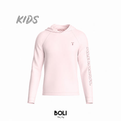 Aleta Azul Hooded Long Sleeve Pink