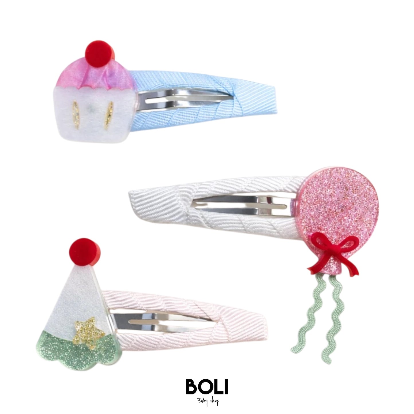 Cupcake Party Snap Clips