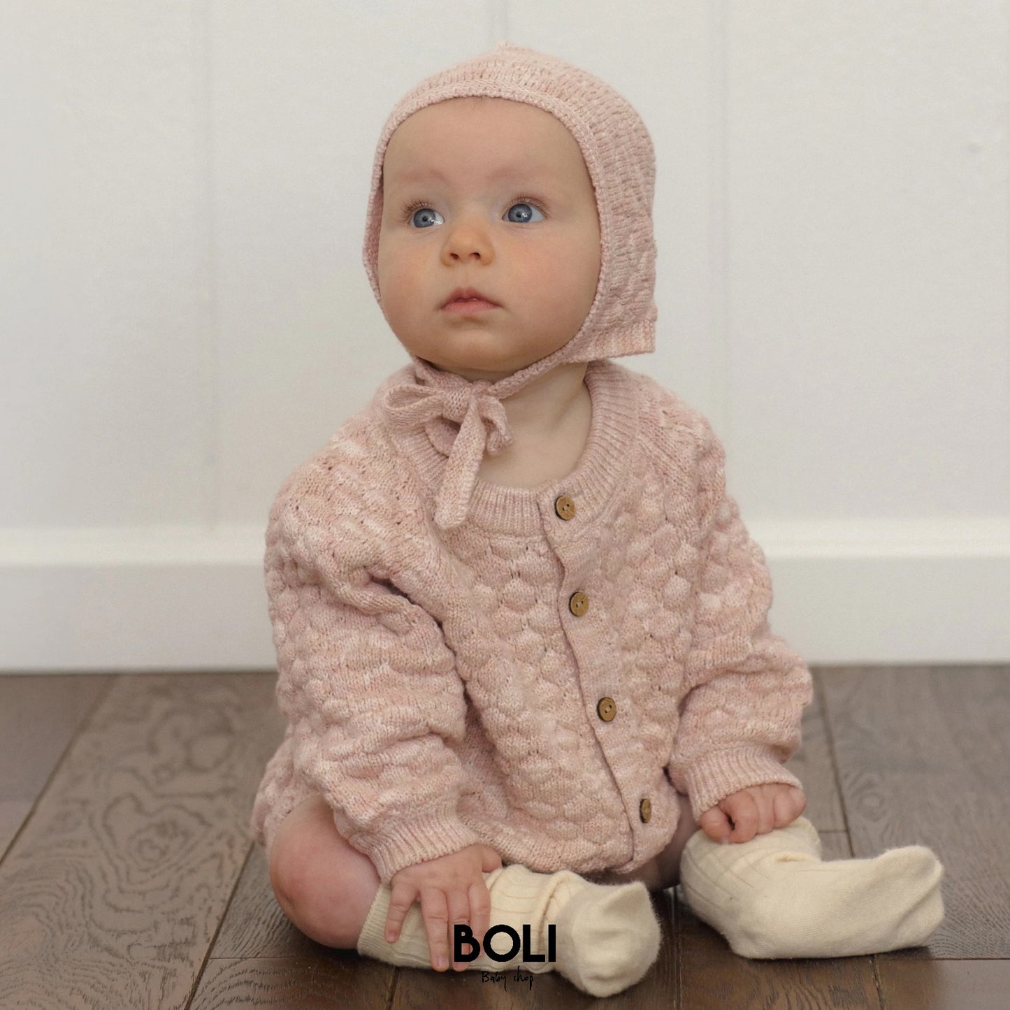 Bubble Knit Dusty Rose Set