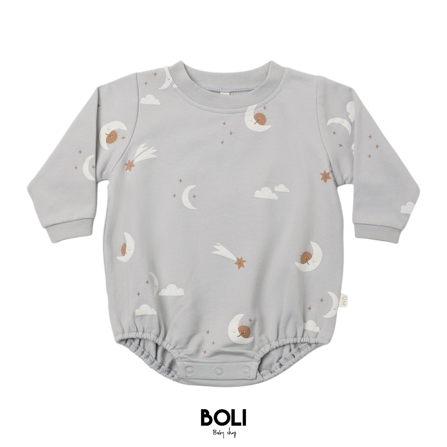 Crewneck Bubble Romper Sky Friends