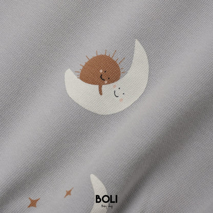 Crewneck Bubble Romper Sky Friends