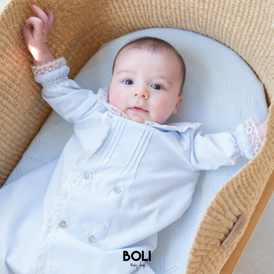 Baby Gown With Bonnet