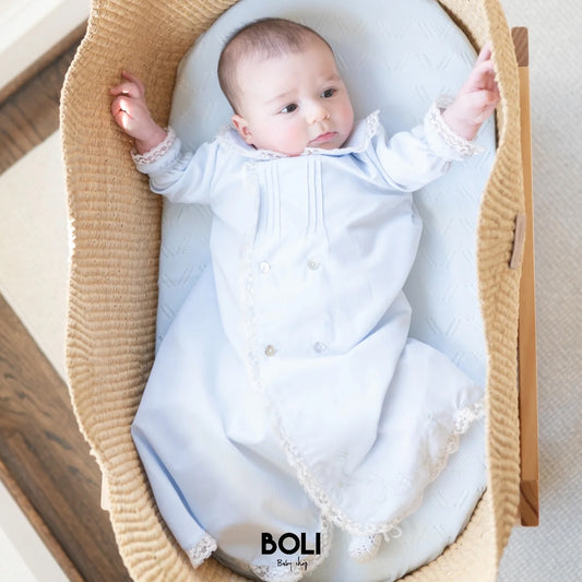 Baby Gown With Bonnet